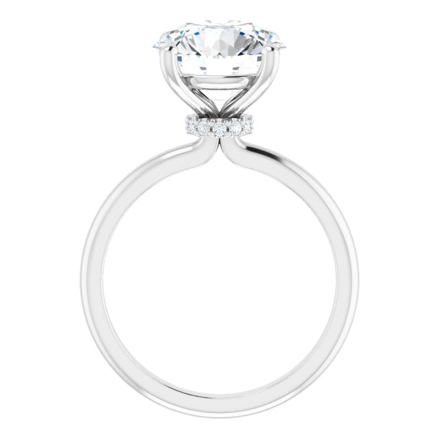 Lyrienne Platinum 10mm Round Ring