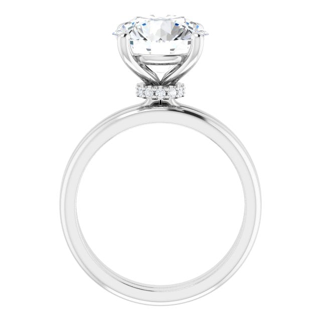 Lyrienne Platinum 10mm Round Ring