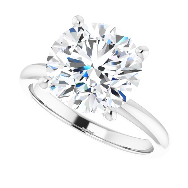 Lyrienne Platinum 10mm Round Ring