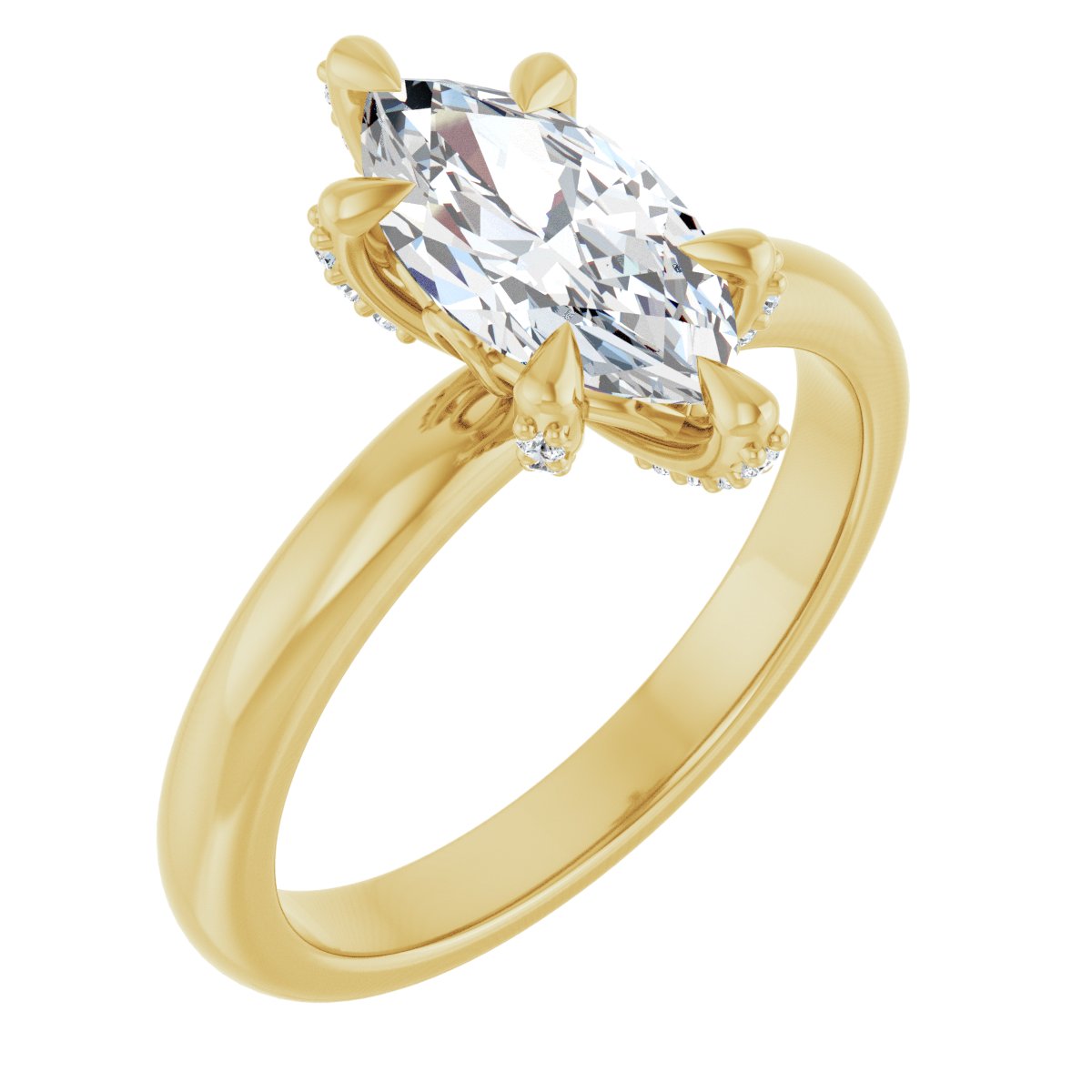 Aurelia 14K Yellow 11x5.5mm Marquise Ring