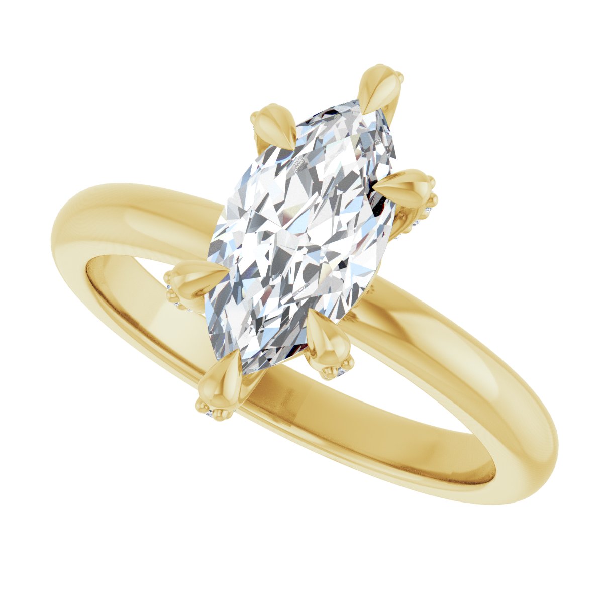 Aurelia 14K Yellow 11x5.5mm Marquise Ring