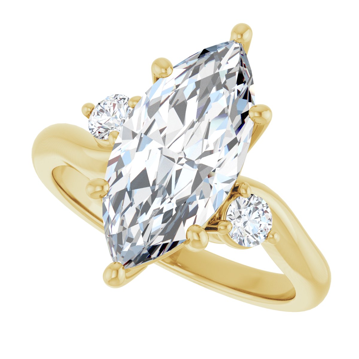 Elethia 14K Yellow 15x7mm Marquise Ring