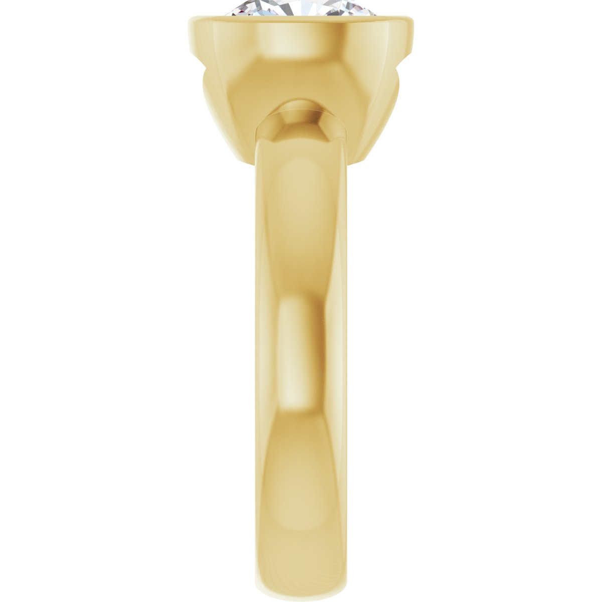 Amarie 14K Yellow 8x8mm Cushion Solitaire Ring