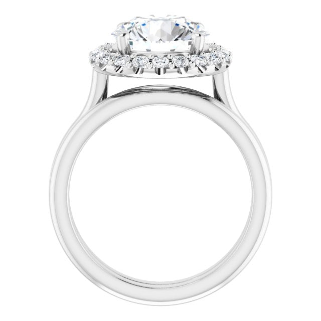 Aliane Platinum 9.4mm Round Ring