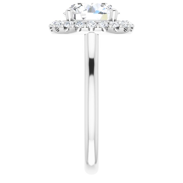 Aliane Platinum 9.4mm Round Ring