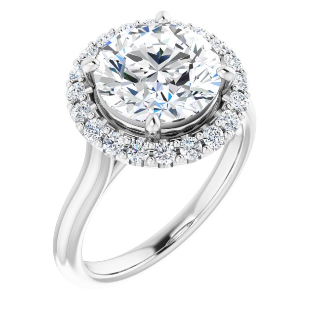 Aliane Platinum 9.4mm Round Ring