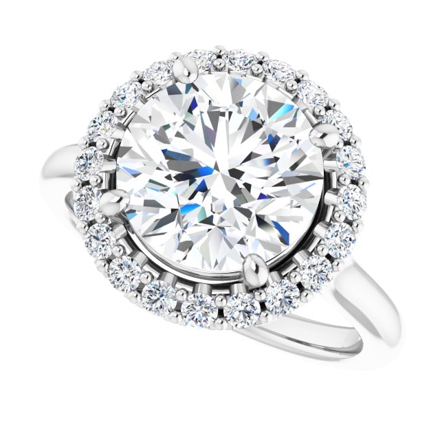 Aliane Platinum 9.4mm Round Ring