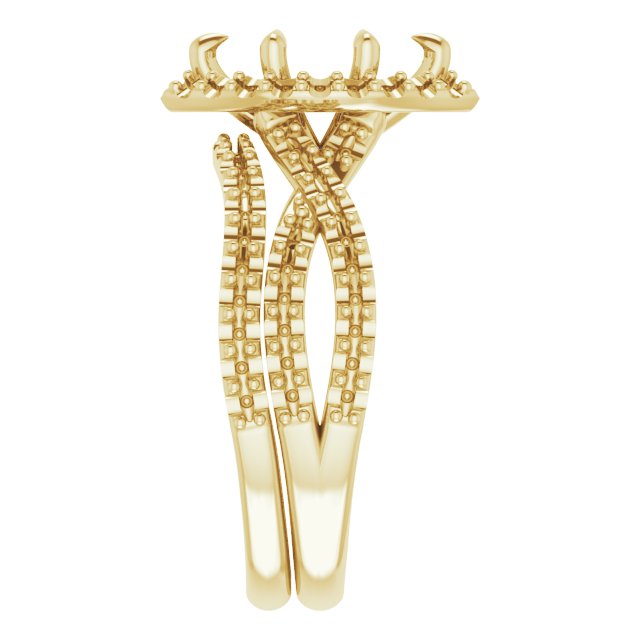 Amaraine 14K Yellow 10x5mm Marquise Ring