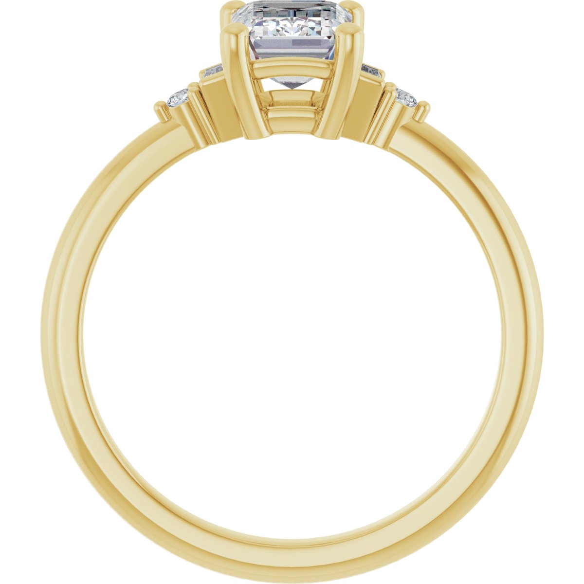 Elianeau 18K Yellow 7x5mm Emerald Ring