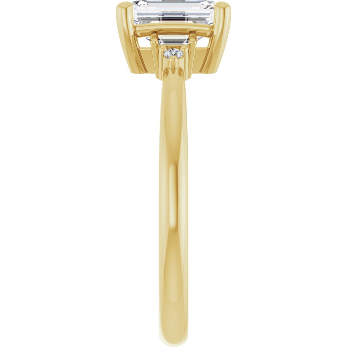 Elianeau 18K Yellow 7x5mm Emerald Ring