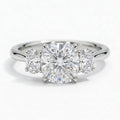 Constance Platinum Cushion Engagement Ring shown from the front