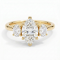 Constance 14k Yellow Gold Marquise Engagement Ring shown from the front
