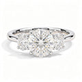 Constance Platinum Round Engagement Ring shown from the front