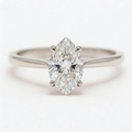 Elara Platinum Marquise Engagement Ring shown from the front