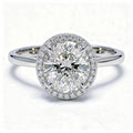 Liora Platinum Round Engagement Ring shown from the front