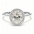 Liora 14k White Gold Round Engagement Ring shown from the front