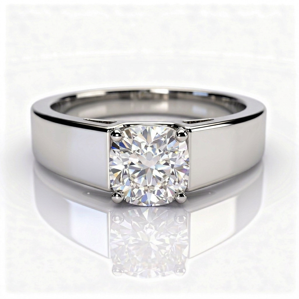 Tallulah Platinum Cushion Engagement Ring shown from the front